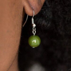 Paparazzi Earrings ❤️ 5th Avenue Frenzy ❤️ Green Earrings